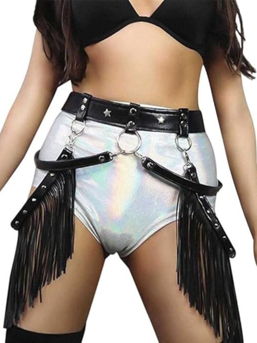 Punk Leather Waist Belt